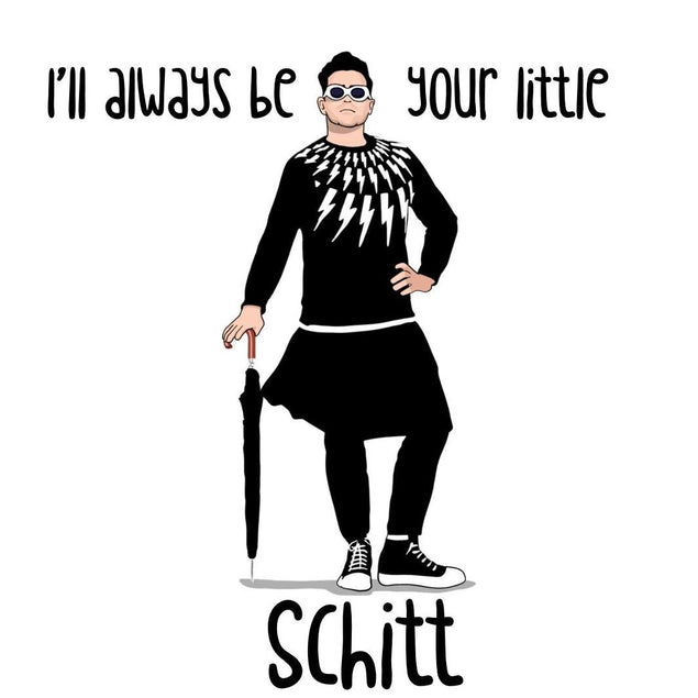 I'll Always Be Your Little Schitt - David Confetti-exploding Greetings Card