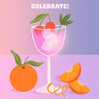 Celebrate Cocktail With Cherries Confetti-exploding Greetings Card