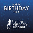 Premier League Husband Football Birthday Confetti-exploding Greetings Card