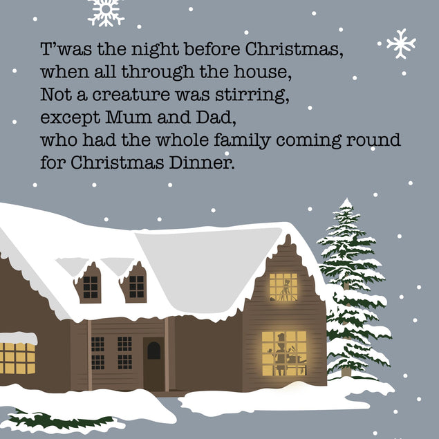 Night Before Christmas Busy Mum And Dad Christmas Confetti-exploding Greetings Card