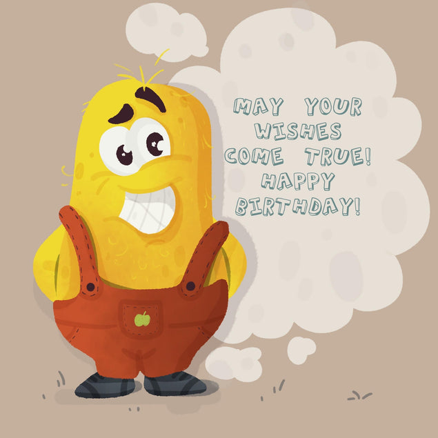 May Your Wishes Come True Happy Birthday Confetti-exploding Greetings Card