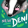 Badger Den New Home Confetti-exploding Greetings Card