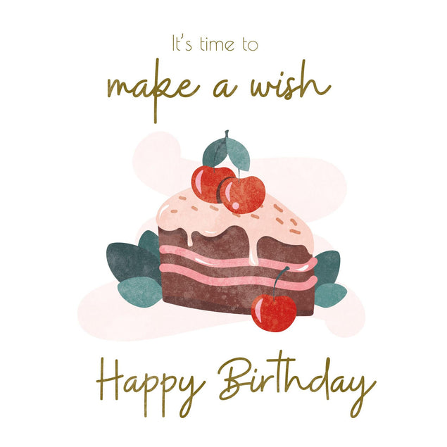 It's Time To Make A Wish Confetti-exploding Greetings Card