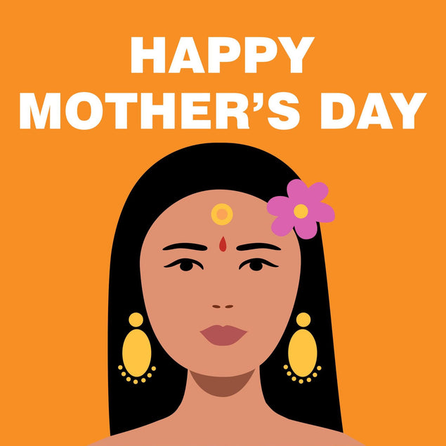 Happy Mother's Day Gorgeous - Orange Confetti-exploding Greetings Card