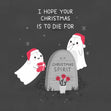 To Die For Cute Ghosts Christmas Confetti-exploding Greetings Card