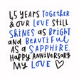As Bright As A Sapphire Wedding Anniversary Confetti-exploding Greetings Card