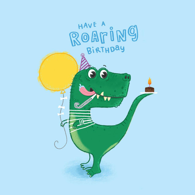 Roaring Birthday Confetti-exploding Greetings Card