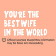 You're The Best Wife In The World Confetti-exploding Greetings Card