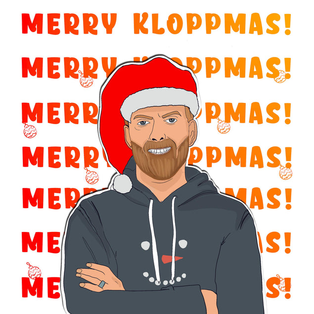 Jurgen Klopp Merry Christmas Confetti-exploding Greetings Card