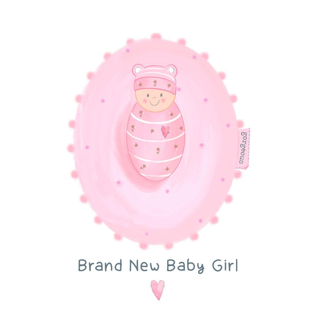 Baby Girl Confetti-exploding Greetings Card