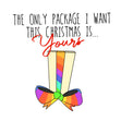 Merry Christmas The Only Package I Want Confetti-exploding Greetings Card