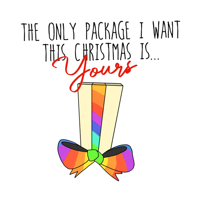 Merry Christmas The Only Package I Want Confetti-exploding Greetings Card