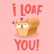 I Loaf You Funny Cat Confetti-exploding Greetings Card
