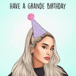 Ariana Grande Birthday Confetti-exploding Greetings Card