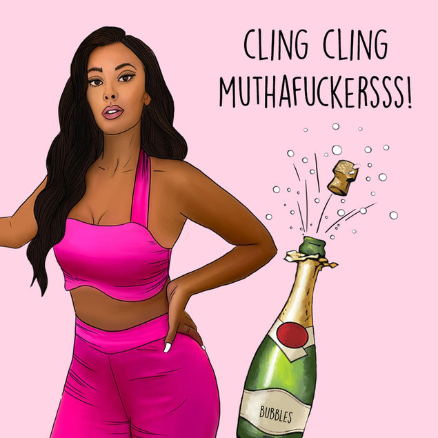 Maya Jama Birthday Confetti-exploding Greetings Card