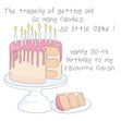 So Many Candles So Little Cake Happy Birthday Cousin Confetti-exploding Greetings Card