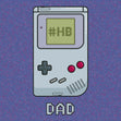 Retro Tetris Happy Birthday Dad Confetti-exploding Greetings Card