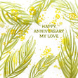 Plants Happy Anniversary My Love Confetti-exploding Greetings Card