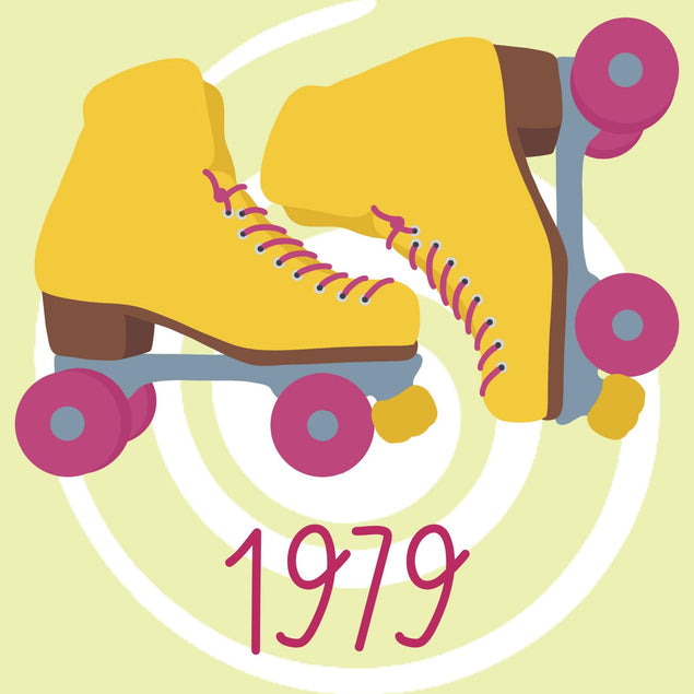 Happy Birthday 1979 Roller Skate Confetti-exploding Greetings Card