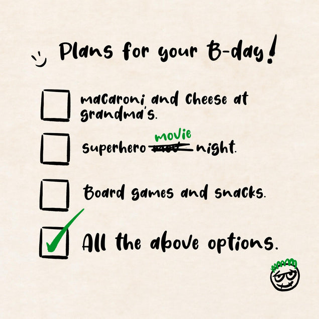 Plans For Your Birthday Cheklist Confetti-exploding Greetings Card