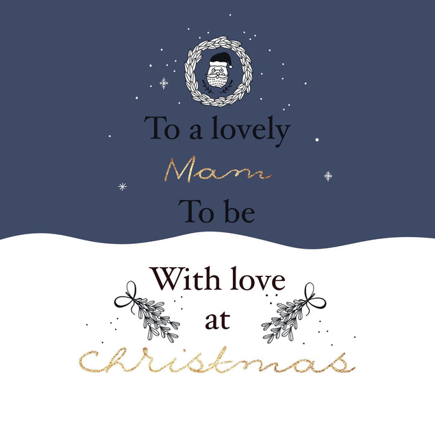 To A Lovely Mummy-to-be With Love At Christmas Confetti-exploding Greetings Card