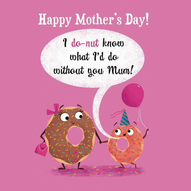 Cute Donut Mother's Day Confetti-exploding Greetings Card