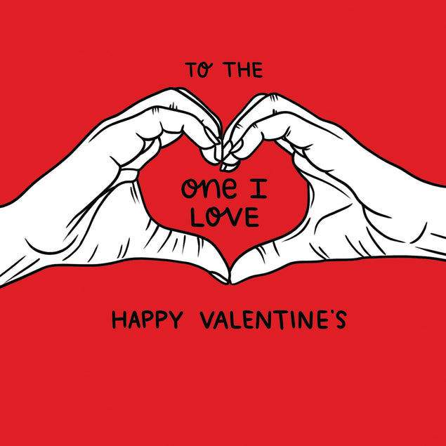 To The One I Love Heart Hands Valentine's Day Confetti-exploding Greetings Card