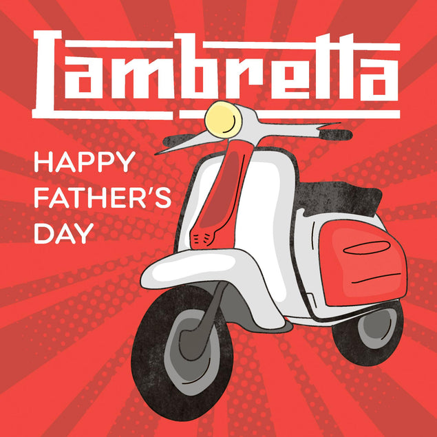 Lambretta Father's Day Confetti-exploding Greetings Card