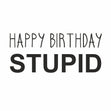 Happy Birthday Stupid Confetti-exploding Greetings Card