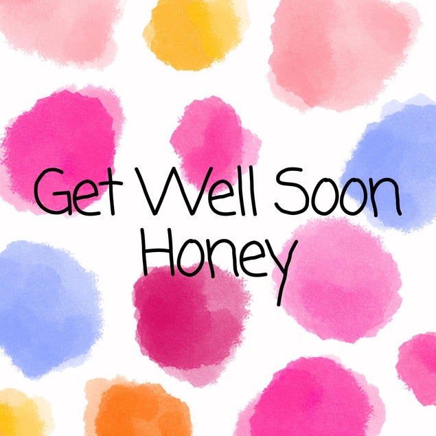 Get Well Soon Honey Confetti-exploding Greetings Card