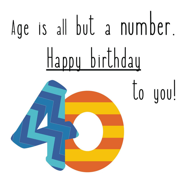 Happy 40th Birthday To You! Confetti-exploding Greetings Card