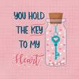 You Hold The Key To My Heart Confetti-exploding Greetings Card