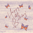 Tree Butterflies 40th Birthday Confetti-exploding Greetings Card