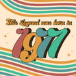 Legend Was Born In 1977 Confetti-exploding Greetings Card