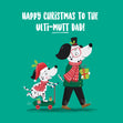 Cute Dalmatians Ulti-Mutt Dad Christmas Confetti-exploding Greetings Card