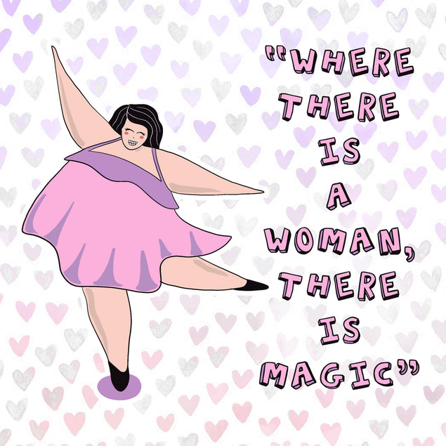 There's Magic International Women?s Day Confetti-exploding Greetings Card