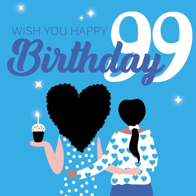 Wish You Happy 99th Birthday Confetti-exploding Greetings Card