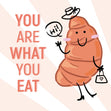 You Are What You Eat Confetti-exploding Greetings Card