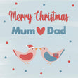 Merry Christmas Mum and Dad Confetti-exploding Greetings Card