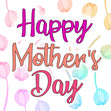 Happy Mother's Day Tulips Confetti-exploding Greetings Card