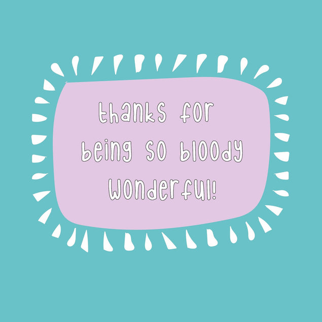 Thanks For Being Wonderful Confetti-exploding Greetings Card