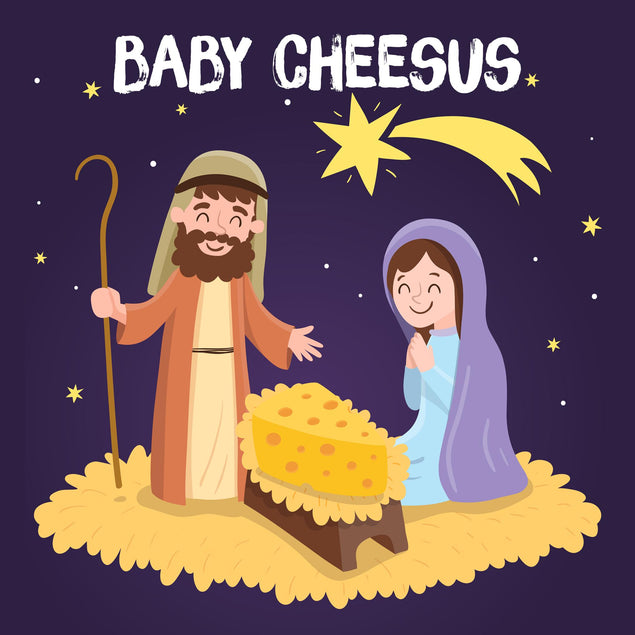 Baby Cheesus Christmas Confetti-exploding Greetings Card