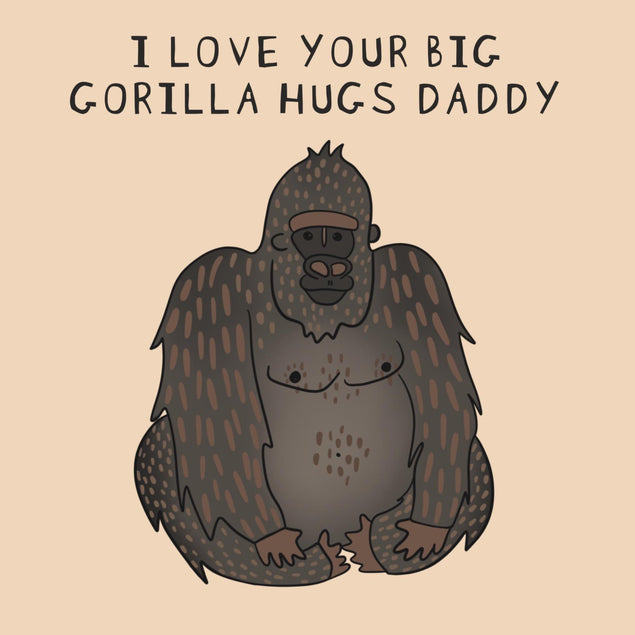 Big Daddy Gorilla Confetti-exploding Greetings Card
