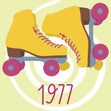 Happy Birthday 1977 Roller Skate Confetti-exploding Greetings Card