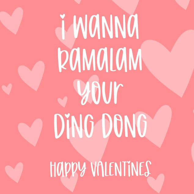 I Wanna Ramalam Your Ding Dong Confetti-exploding Greetings Card