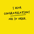 Congratulations Are In Order Confetti-exploding Greetings Card