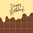 Happy Birthday Yummy Chocolate Bar Confetti-exploding Greetings Card