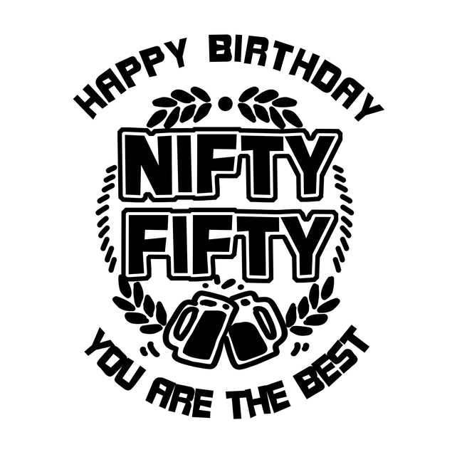 Happy 50th Birthday You Are The Best Two Glasses Of Beer Confetti-exploding Greetings Card