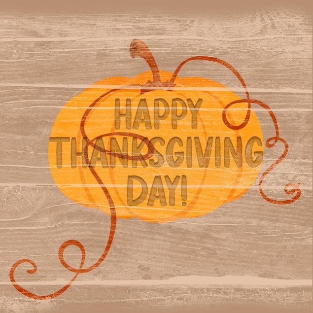 Happy Thanksgiving Huge Pumpkin Confetti-exploding Greetings Card