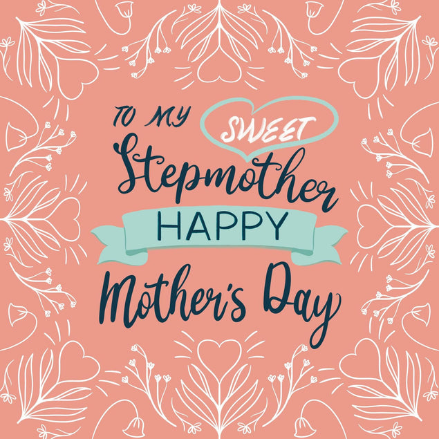 To My Sweet Step Mother Confetti-exploding Greetings Card